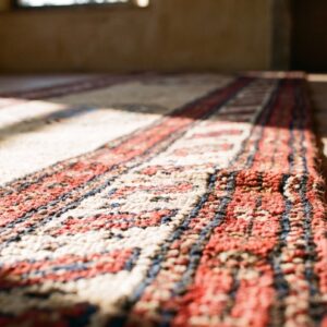 Antique Persian Serab Runner 3'×12'3", Hand-Knotted Wool, Early 20th Century (SKU 18772) - in-room detail