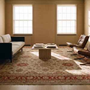 Antique Persian Sultanabad Rug 10'×13'6" Red Medallion, Circa 1890 (SKU 18073) - room view