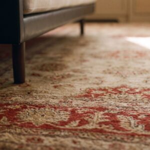 Antique Persian Sultanabad Rug 10'×13'6" Red Medallion, Circa 1890 (SKU 18073) - in-room detail