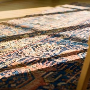 Primitive Tribal Antique Persian Baluch Shabby Chic Distressed Rug (SKU 24970) - in-room detail