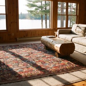 Antique Quchan - Kordi Small Scatter Size Wool Multicolor Rug (SKU 24496) - room view