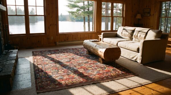 Antique quchan - kordi small scatter size wool multicolor rug 8 Antique quchan - kordi small scatter size wool multicolor rug (sku 24496) - room view