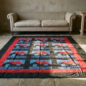 Antique Quilt America Blue 1920s Rug (SKU 20672) - room view
