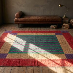 Antique Quilt America Multicolor 1900s Multicolor Rug (SKU 20681) - room view
