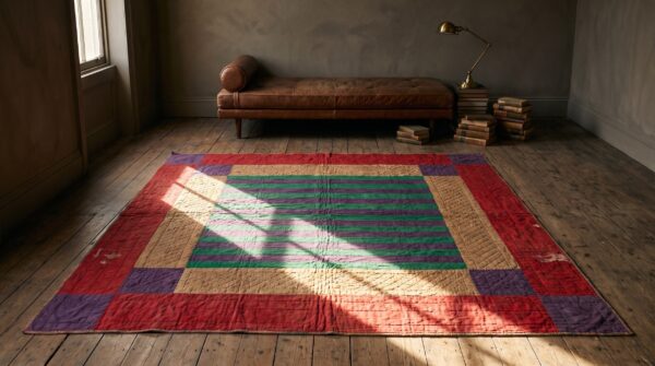 Antique quilt america multicolor 1900s multicolor rug (sku 20681) - room view