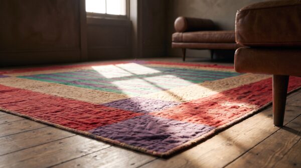 Antique quilt america multicolor 1900s multicolor rug (sku 20681) - in-room detail