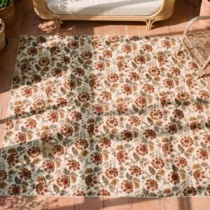 Knotted Quilt Antique Multicolor Square Small Scatter 1920s Wool Rug (SKU 20718) - styled overhead view
