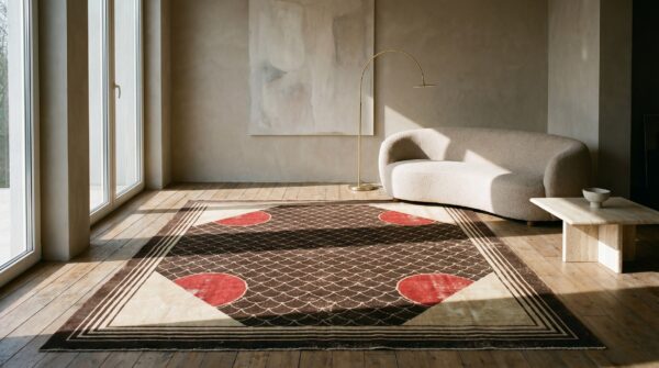 Rare antique classic european art deco design english room size carpet 10 Rare antique classic european art deco design english room size carpet (sku 18992) - room view