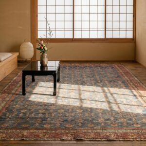 Rare Collectable 18th Century Antique Room Size Indian Deccani Carpet (SKU 17466) - room view
