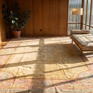 Rare Shape Antique Oversized French Savonnerie Carpet (SKU 22614) - room view