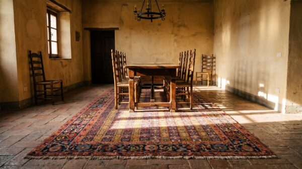 Rare antique shawl pattern persian bidjar wide gallery size yellow rug 6 Rare antique shawl pattern persian bidjar wide gallery size yellow rug (sku 21324) - room view
