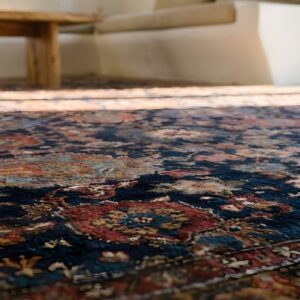Rare Antique Tribal Allover Design NW Persian Bakshaish Early 19th Century Rug (SKU 25846) - in-room detail