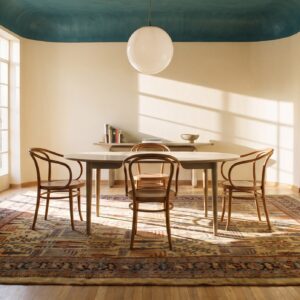 Rare Tribal Weeping Willow Design Cream Color Antique Room Size Persian Bidjar Rug (SKU 25123) - room view