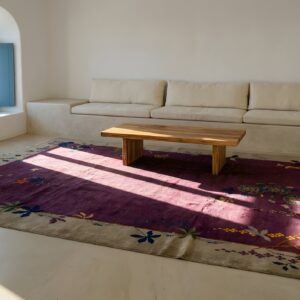Wool Antique Rectangle Knotted Chinese - Art Deco Purple Room Size 1920s Rug (SKU 25662) - room view