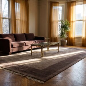 Rectangle Chinese Ivory Antique - Art Deco Knotted Wool Room Size 1920s Rug (SKU 25479) - room view