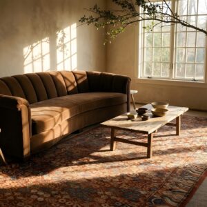 Red Antique Khotan East Turkestan Hallway Runner Rug (SKU 24262) - room view