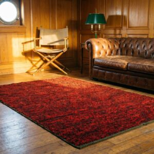 Antique Red Shaker Rug American Knotted (SKU 17180) - room view