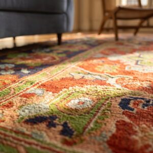 Red Square Antique Irish Donegal Gavin Morton Arts and Crafts Rug (SKU 18754) - in-room detail