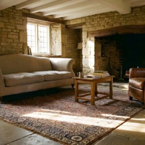 Red Antique Tribal Late 19th Century Northwest Persian Scatter Rug (SKU 23512) - room view