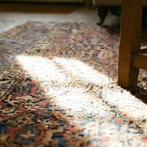 Red Antique Tribal Late 19th Century Northwest Persian Scatter Rug (SKU 23512) - in-room detail