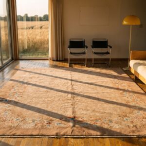 Wool Knotted Antique Room Size Chinese - Art Deco 1920s Rectangle Rug (SKU 22357) - room view
