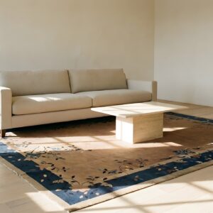Antique Wool Pile Room Size Chinese Art Deco Design Area Rug (SKU 23355) - room view