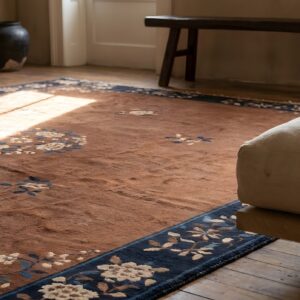 Antique Room Size Chinese Earth Tone Color Peking Rug (SKU 23121) - in-room detail