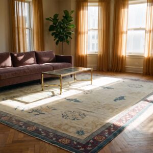 Antique Room Size Chinese Influenced Indian Amritsar Rug (SKU 25265) - room view