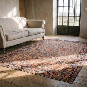 Antique Sarouk - Farahan Persian Allover Floral Herati Rug (SKU 22859) - room view