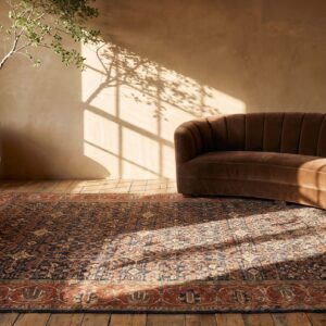 Antique Sarouk - Farahan Persian Blue 1880s Rug (SKU 20236) - room view