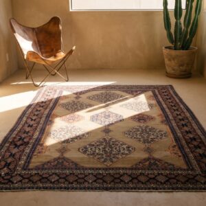 Antique Senneh Persian Knotted Rug (SKU 17416) - room view