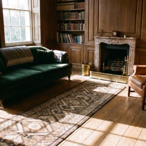 Antique Serab Hallway Runner Wool Brown Rug (SKU 21169) - room view