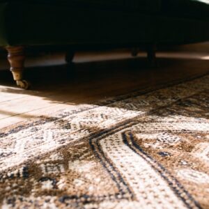 Antique Serab Hallway Runner Wool Brown Rug (SKU 21169) - in-room detail