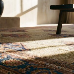 Antique Serab Oversized Large Big Wool Brown Rug (SKU 23555) - in-room detail
