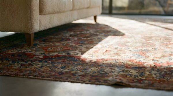 Antique serab persian allover knotted rug (sku 23588) - in-room detail