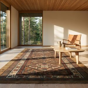 Antique Serab Persian Knotted Hallway Runner Allover Rug (SKU 17823) - room view