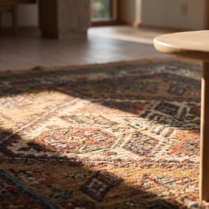 Antique Serab Persian Knotted Hallway Runner Allover Rug (SKU 17823) - in-room detail