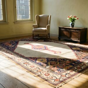Antique Serab Room Size Wool Camel Rug (SKU 24001) - room view