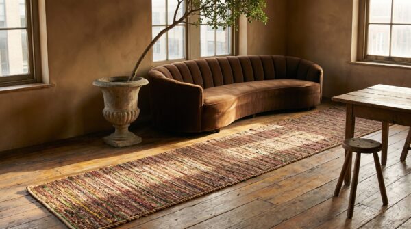 Antique shaker rug america knotted hallway runner 10 Antique shaker rug america knotted hallway runner (sku 20964) - room view