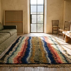 Antique Shaker Rug Small Scatter Size Wool Multicolor (SKU 17241) - room view