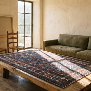 Antique Shirvan Allover Geometric Hand Knotted Pile Rug (SKU 20813) - room view