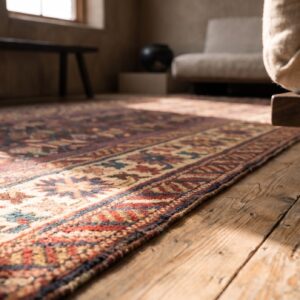 Antique Shirvan Caucasian Hallway Runner Rug - 1880s (SKU 20417) - in-room detail