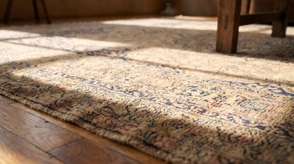 Antique sivas turkish knotted rug 12 Antique sivas turkish knotted rug (sku 19443) - in-room detail