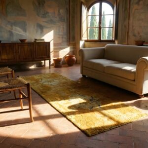 Small Rare Collectible Antique Chinese Mid 17th Century Peking Rug (SKU 25231) - room view