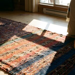 Antique Soumak Type Weave Persian Tribal Geometric Flat Weave Bags (SKU 25156) - in-room detail