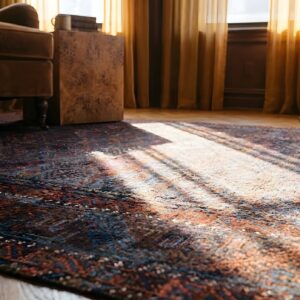 Tribal Geometric Antique Afghan Baluch Late 19th Century Rug (SKU 25403) - in-room detail
