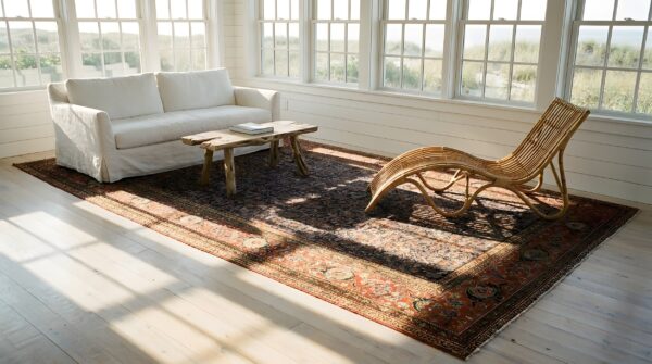 Tribal mid 19th century antique nw persian long and narrow oversized rug (sku 23496) - room view