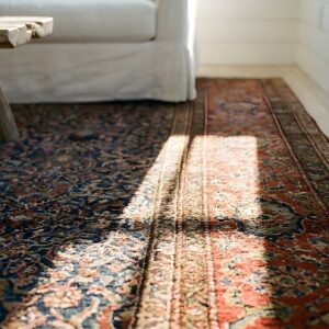 Tribal Mid 19th Century Antique NW Persian Long and Narrow Oversized Rug (SKU 23496) - in-room detail