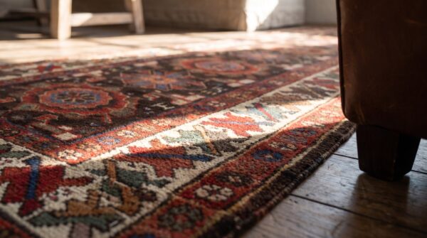Antique tribal mina khani northwest persian hallway runner rug 10 Antique tribal mina khani northwest persian hallway runner rug (sku 19518) - in-room detail