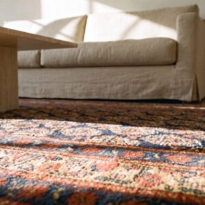 Antique Tribal Paisley NW Persian Hallway Runner Rug (SKU 24286) - in-room detail